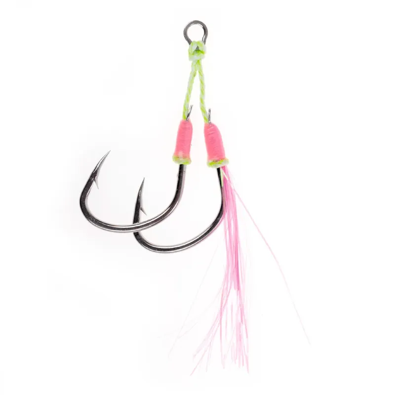 Asari Double Lure Assist Bi-Lumo Dubbele Zeevis Haak 2 Hete Deal