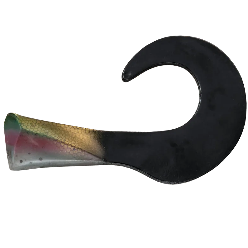 Headbanger ColossusCurly Replacement Tails (2 stuks) Tails ’Rainbow Trout’ (2 stuks) Hete Deal