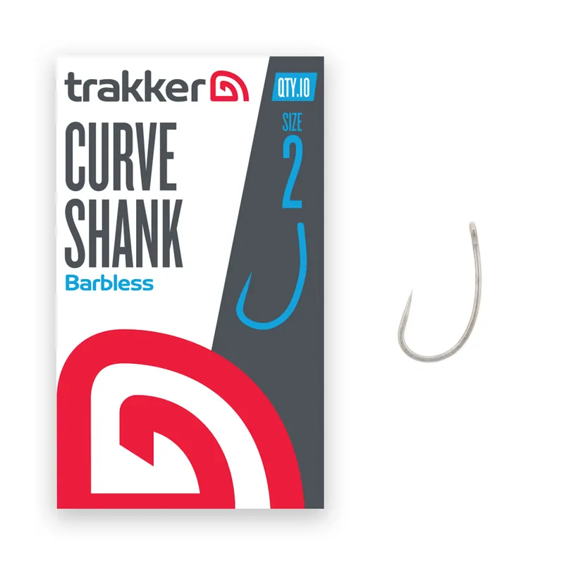 Beste Prijs Trakker Curve Shank Hooks Barbless (10pcs) 2