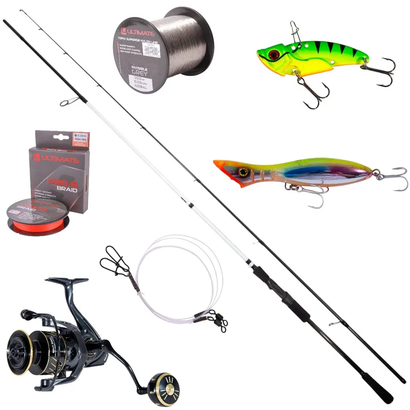 Ultimate Bluecore Seabass Lure Hengelset 2.90m (15-40g) Actieprijs