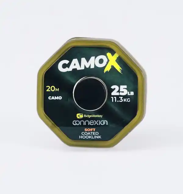 Laatste Kans RidgeMonkey Connexion Camo X Soft Coated Hooklink 25lbs/11.3kg