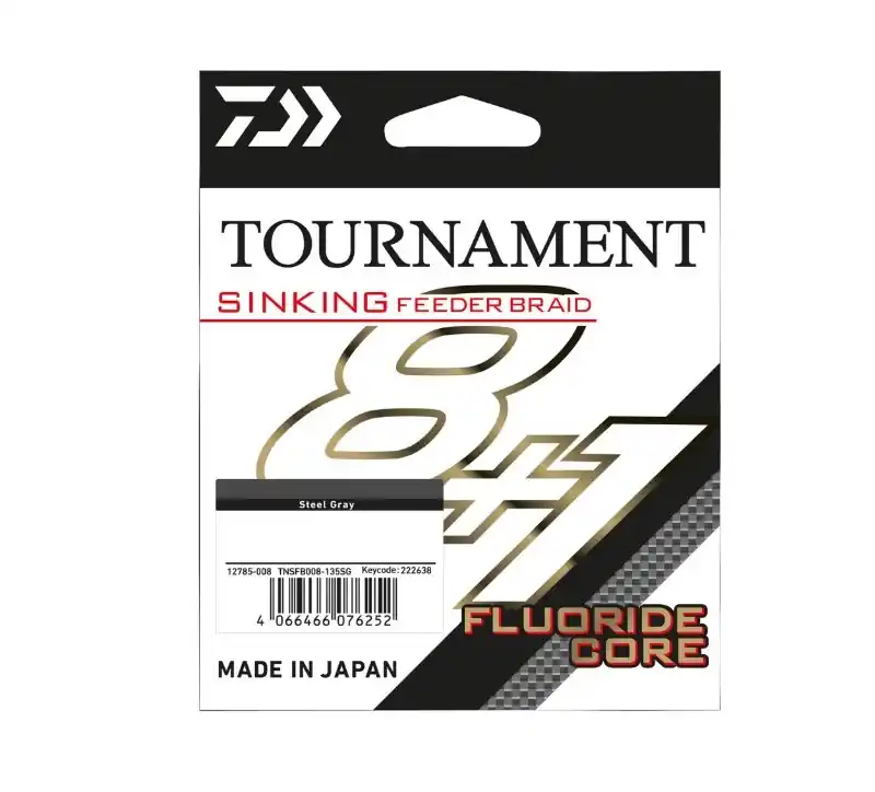Bestseller Daiwa TN Feeder Braid Sinking 8+1 Gray Gevlochten Lijn (135m) 0.08mm