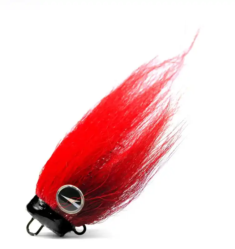VMC Mustache Rig Red Hot Loodvrije Bucktail Jighead 11g Populair