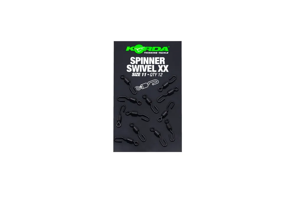 Korda Spinner Swivel size 11, 12 stuks Size 11 Gereduceerde Prijs