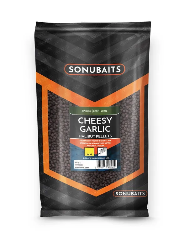 Favoriet Sonubaits Cheesy Garlic Halibut Pellets (900g) 4mm