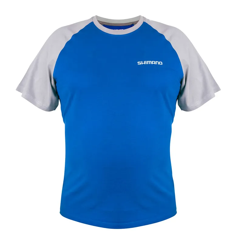 Lage Kosten Shimano Short Sleeve T-Shirt Blue L