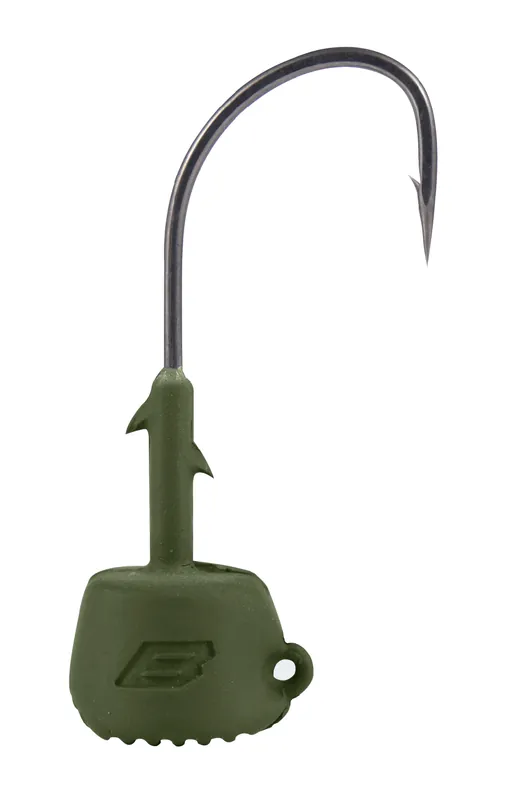 Populair BKK Silent Chaser Draggin' NED Loodkop #1/0 Green 1.8g