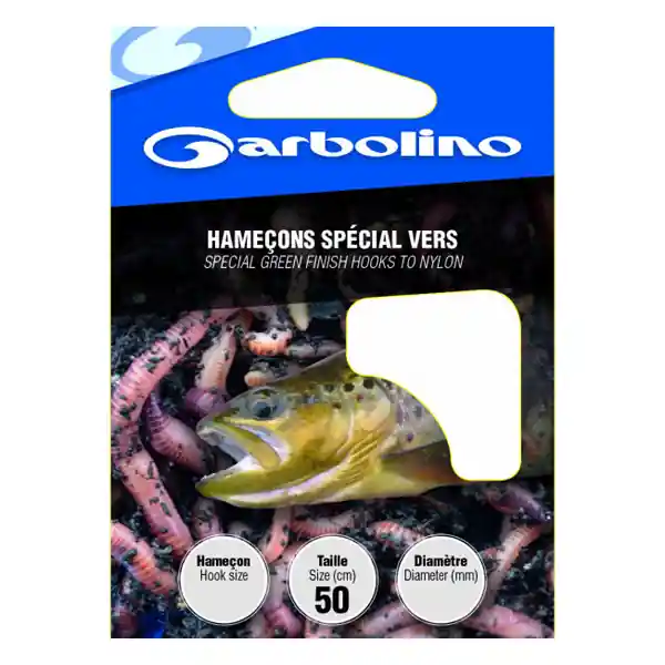 Garbolino Trout Rigs Special Worm - 10pcs 6 Lage Kosten