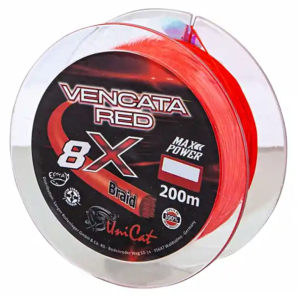 Unicat Vencata Red 8x Braid 0.37mm (400m) Hete Deal
