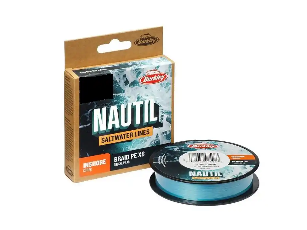 Berkley Nautil Inshore x8 Gevlochten Lijn Aqua Blue 300m 0.06mm (2.7kg) Shop Nu