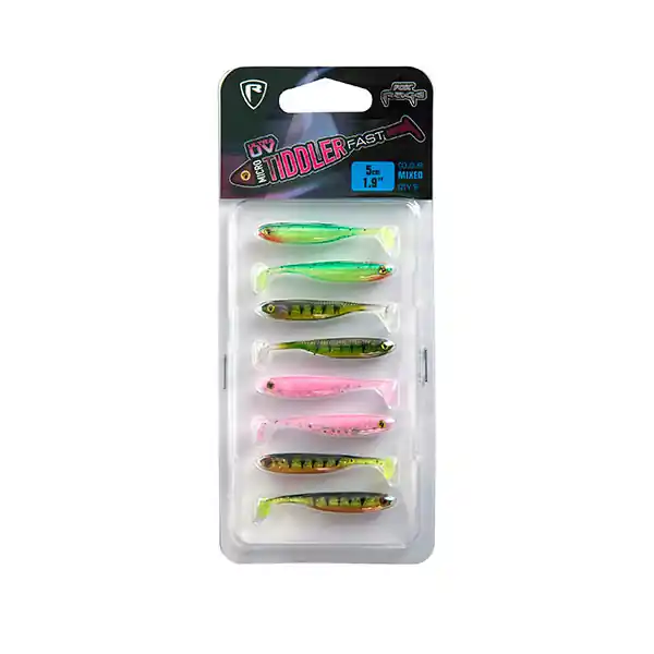 Fox Rage Micro Tiddler Fast UV Mixed Colour Pack 8pcs Weekendaanbieding