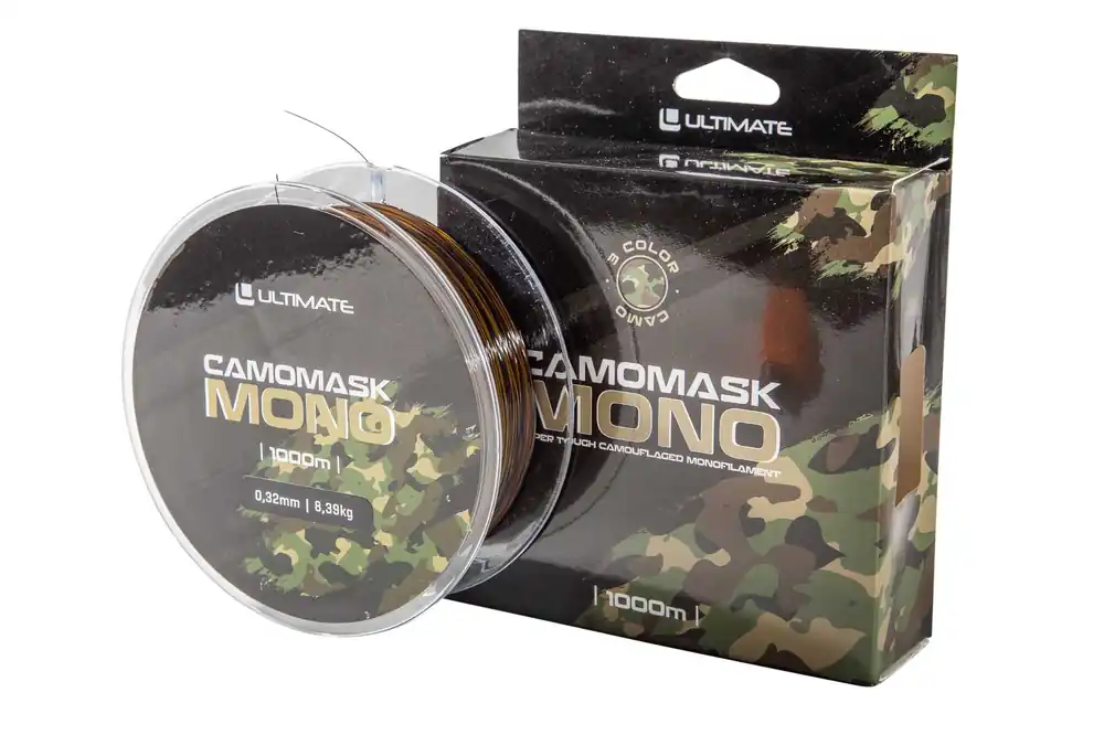 Ultimate Camomask Mono Karperlijn (1000m) 0.30mm/7.55kg Express Levering