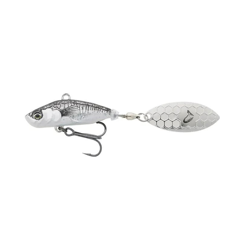 Savage Gear 3D Sticklebait Tailspin 7,3cm 13gr Sinking Spinner Green Ayu Silver Gratis Retour