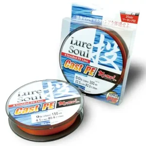 Snelle Levering Momoi Luresoul Cast Orange Gevlochten Lijn (150m) 0.10mm