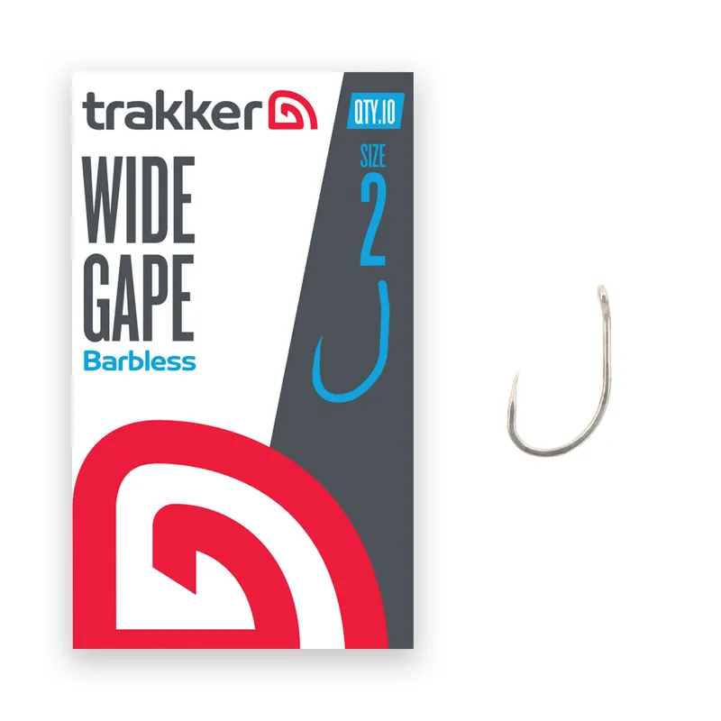 Trakker Wide Gape Hooks Barbless (10pcs) 2 Alleen Vandaag