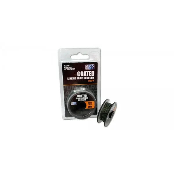 Asso Coated Sinking Hooklink Soft (10m) 6.8kg Actieprijs