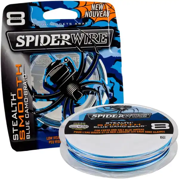 Spiderwire Stealth Smooth 8 Blue Camo Braid 150m Must-Have