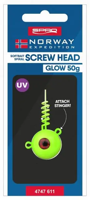 Goedkoop Spro Norway Expedition Screw-In Head Head Glow (50g)
