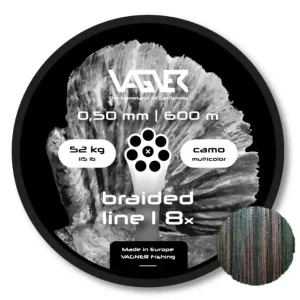Veilige Betaling Vagner Braided Camo Multicolor Meerval Lijn 52kg/0.50mm (600m)