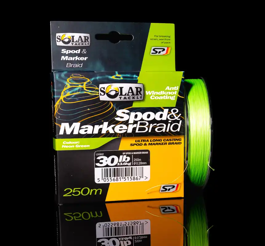 Beperkte Voorraad Solar South Westerly Pro Spod & Marker Gevlochten Lijn (250m) 0.19mm (15lb)