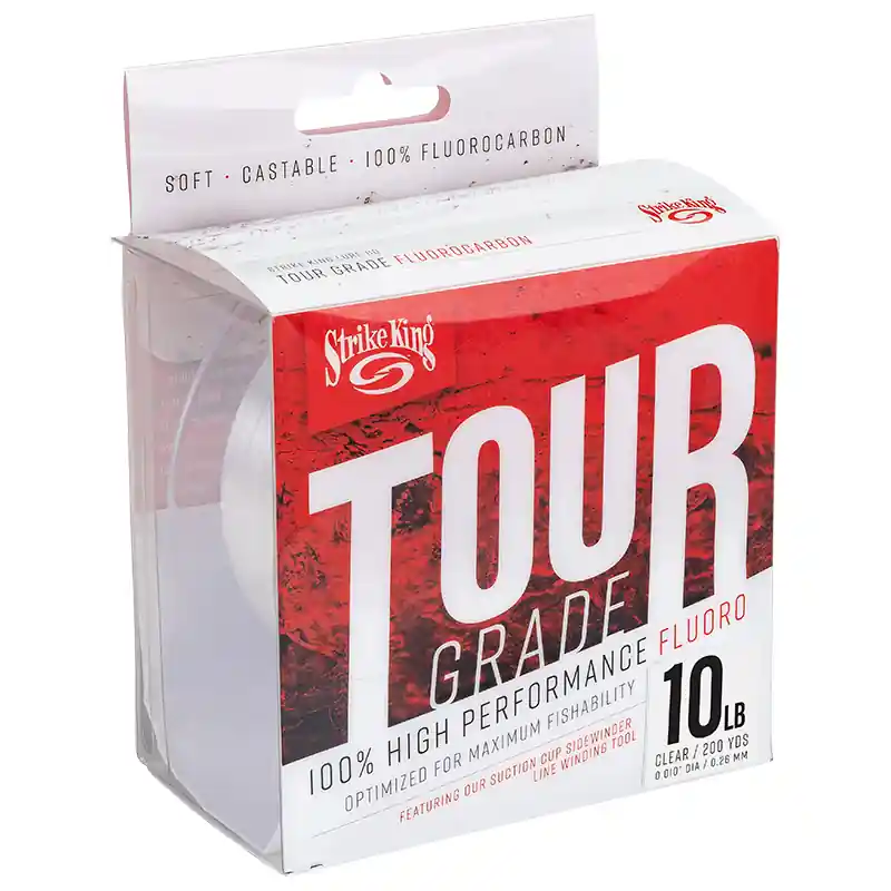 Strike King Tour Grade 100% Fluorocarbon Line (180m) 0.20mm/6lb Beperkt Aanbod