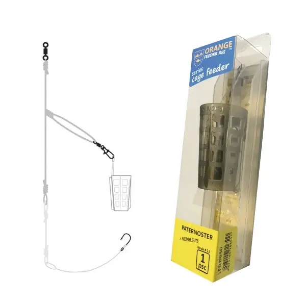 Exclusieve Aanbieding Life-Orange Feeder Rig Paternoster + Feedergum 30g