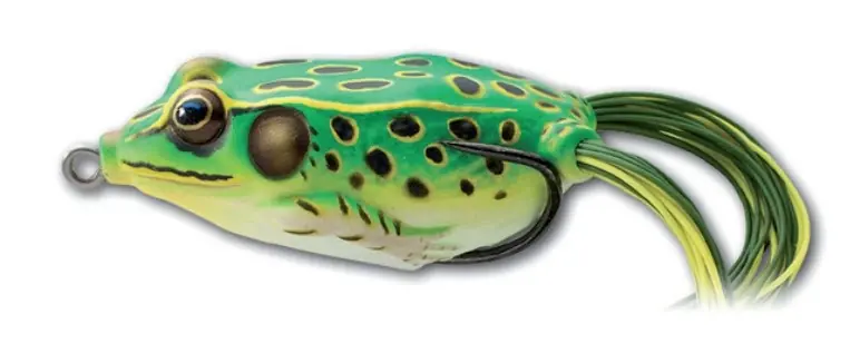 Tijdelijk Beschikbaar Livetarget Lures Hollow Body Frog Green/Yellow Oppervlakte Kunstaas 6.7cm (21g)