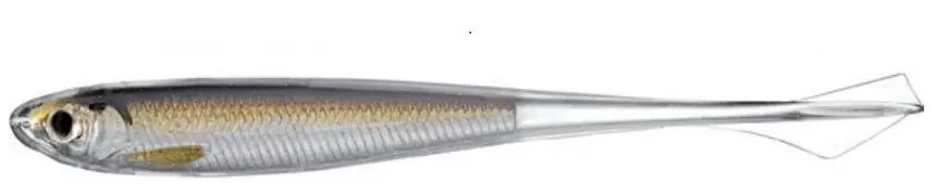 Dagaanbieding Livetarget Lures Ghost Tail Minnow Dropshot Bait Softbait 9.5cm (4 Stuks) Silver/Green