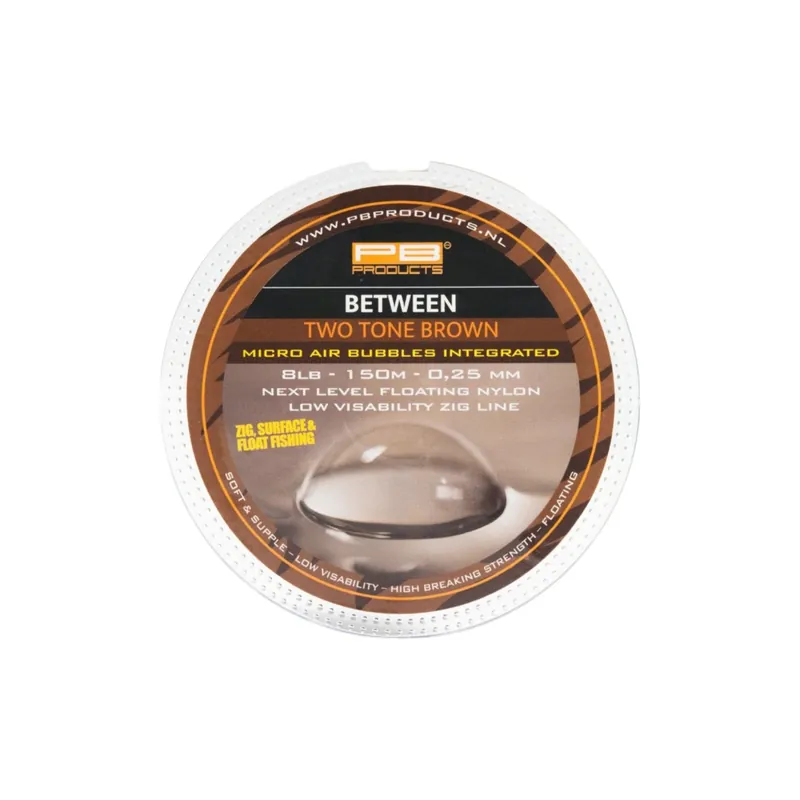 PB Products Between Two Tone Brown Zig Karperlijn (150m) 0.30mm/12lb Uitverkoop