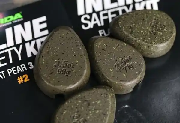 Korda Inline Flat Pear No Trace Lead 56g Weekendaanbieding