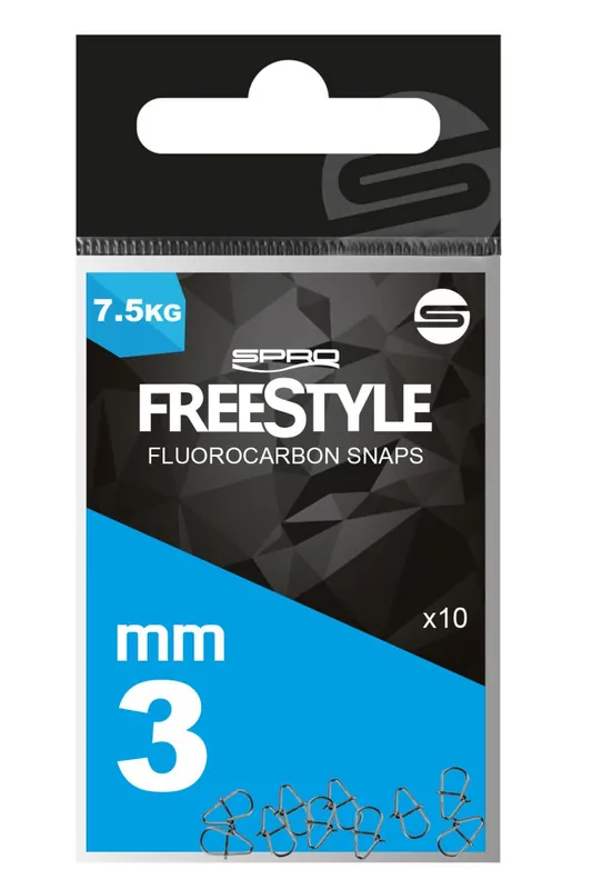 Gecertificeerd Spro Freestyle Reload Stainless Fluorocarbon Snaps (10 stuks) 3.5mm