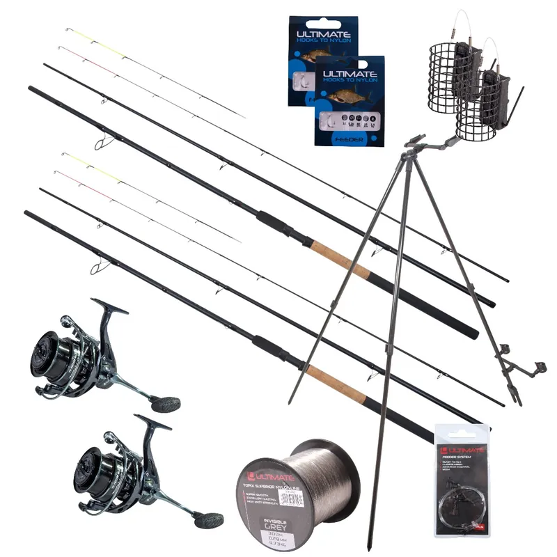 Aanbieding Ultimate Complete River Feeder Set 3.60m 150g