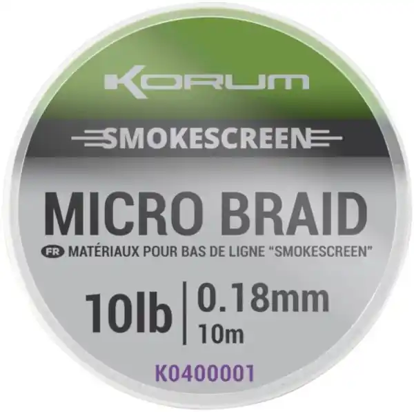 Bestseller Korum Smokescreen Micro Braid 10lb 0.18mm