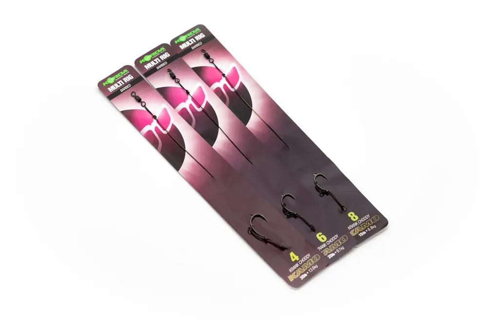 Nieuw Korda Multi Rig Krank Choddy 'Barbed' Karper Onderlijn (30lb) 4