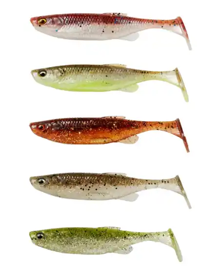 Beste Prijs Savage Gear Fat Minnow T-Tail Shad 13cm (20g) (5 Stuks) Motoroil UV