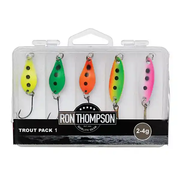 Finale Uitverkoop Ron Thompson Trout Pack in Box, 5 pcs Trout Pack 4