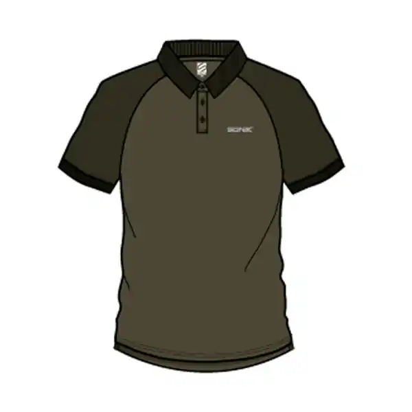 Sonik Raglan Polo Shirt Green L Direct Beschikbaar
