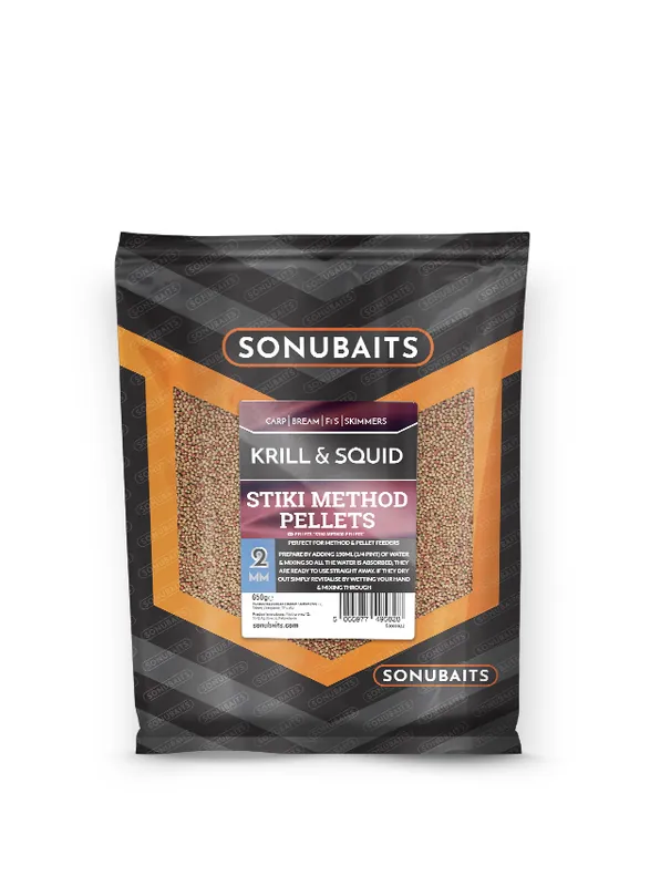 Uitverkoop SonuBaits Stiki Method Pellets (2mm) Krill & Squid (2mm)