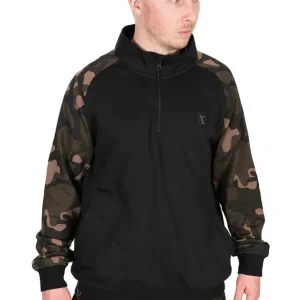 Beperkte Voorraad Fox LW Black/Camo QTR Zip Vistrui L