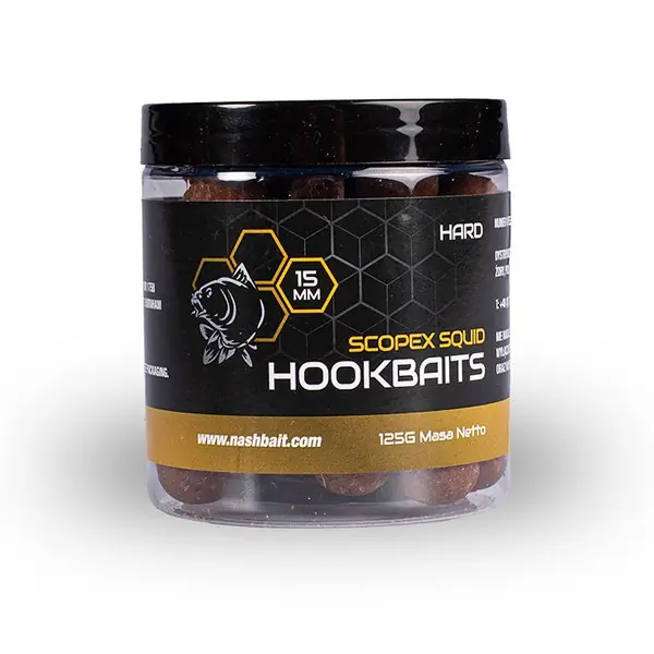Nash Scopex Squid Hard Hookbaits (125g) 15mm Meest Verkocht