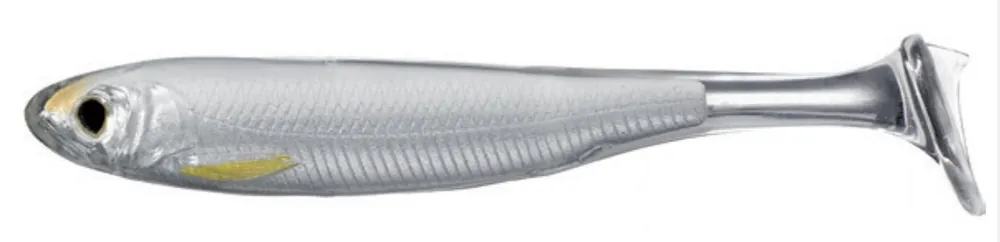 Livetarget Lures Slow-Roll Shiner Paddle Tail Shad 7.6cm (4 Stuks) Silver/Green Flitsaanbieding