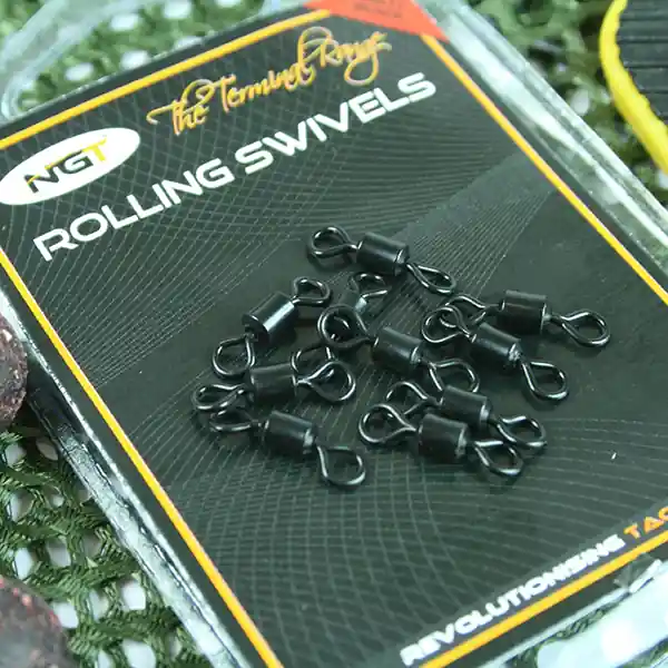 NGT Rolling Swivels Size 8 (10 stuks) Weekendaanbieding