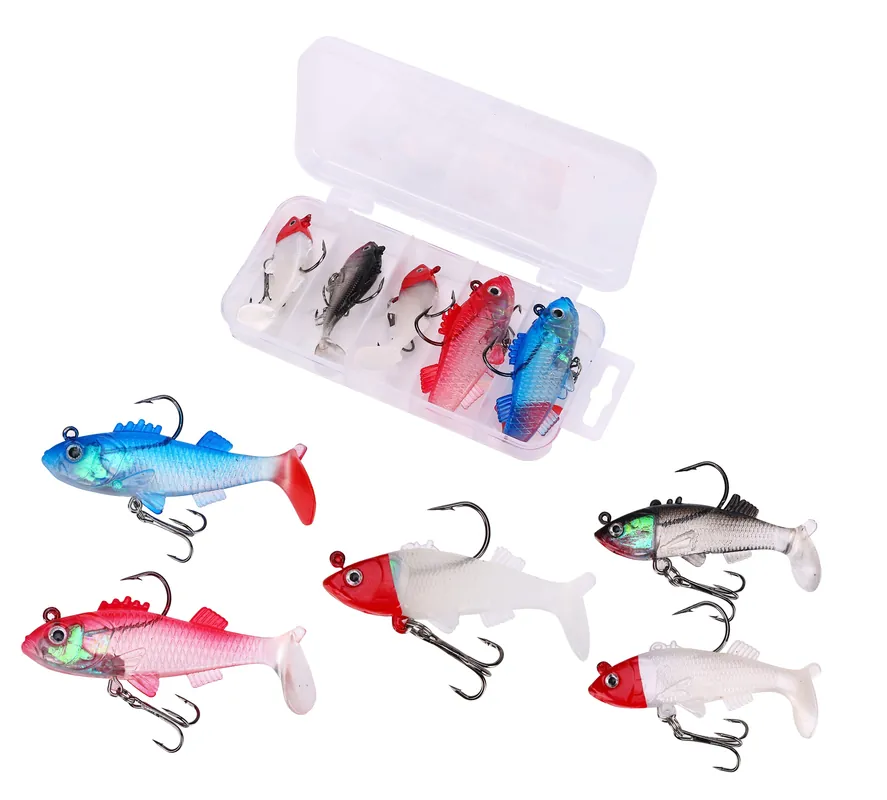 Direct Verzonden Fish4All Swimbait Box 3 6cm 8g & 8cm 15g (5 Stuks)