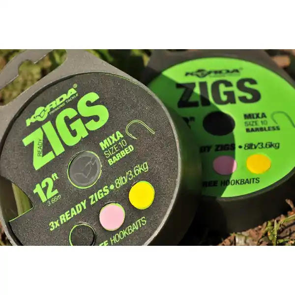Koopje Korda Ready Tied Zigs Rig Barbless (3pcs) 1.83m