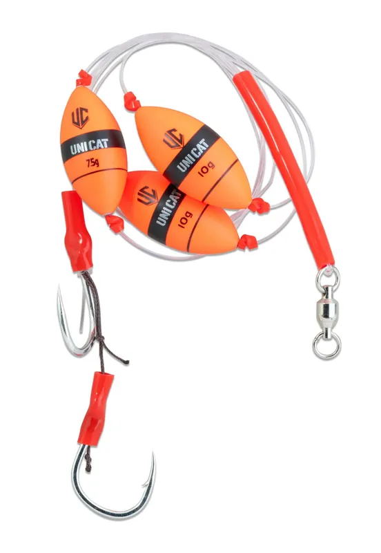 Uni Cat Weightless Smelly Gripper Meerval Rig 150cm (9/0) (48,4kg) Favoriet