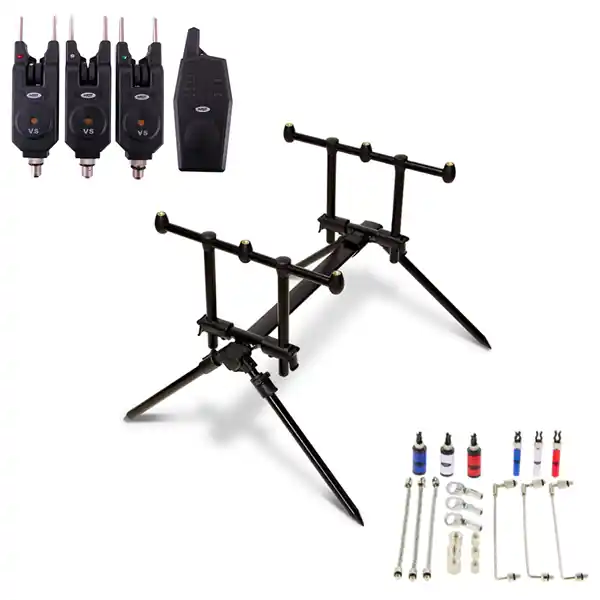 Flitsaanbieding NGT Rodpod Set incl. draadloze beetmelders, swingers en hangers!