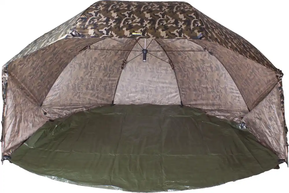 Faith Oval Brolly | 60 Inch | Oval Paraplu | Shelter | Incl. Grondzeil en Stormpalen | 3.00m | Camouflage Beste Prijs