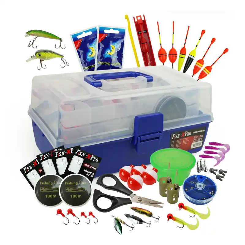 Fabrieksprijs FISH-XPRO Viskoffer | Gevuld | 200-Delig | Complete Allround Vis-set |