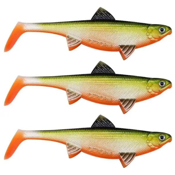 Direct Verzonden Senshu Real Fin Shad 12 | Orange Belly | 12cm | 13g | 3 Stuks