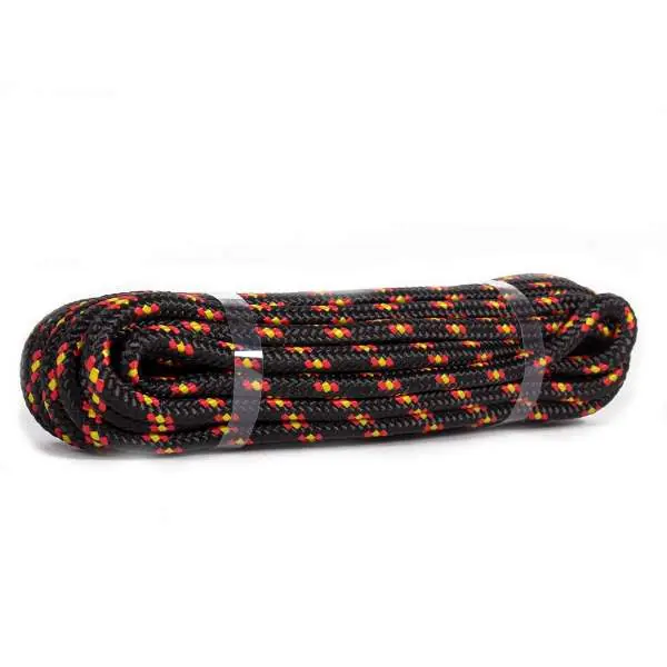 Populair Traxis Polypropyleen Touw | Black/Red | 10mm | 10m